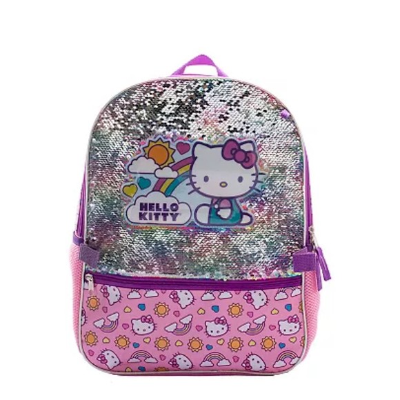 Hello Kitty 5 Piece Backpack & Lunch Box Set School Travel Book Bag - Picture 3 of 4